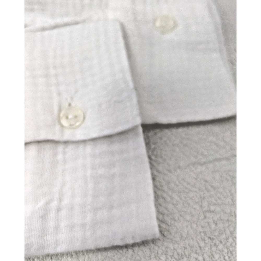 Women's Long Sleeve Cover Up White XS Gauze Shirtdress Beach Pool Travel - Picture 7 of 7